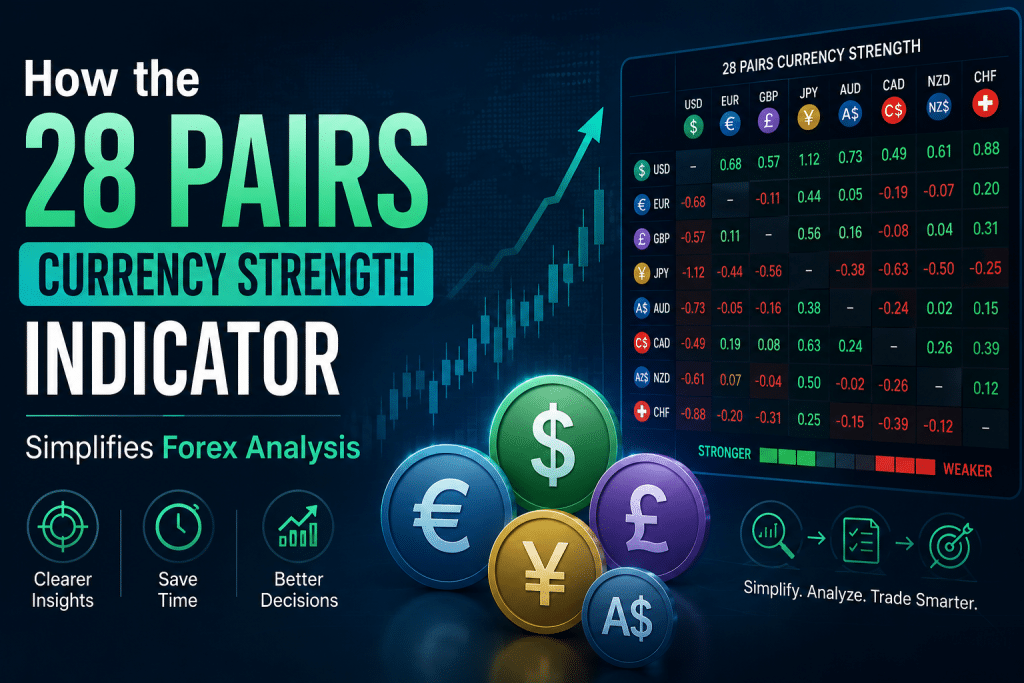 How the 28 Pairs Currency Strength Indicator Simplifies Forex Analysis