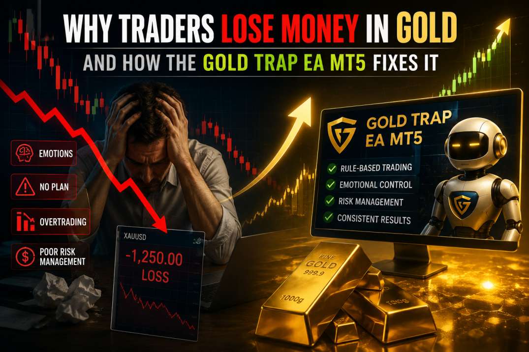 Why Traders Lose Money in Gold and How the Gold Trap EA MT5 Fixes It